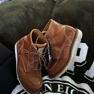 Carhartt Moc Brown Leather Boots😎😎